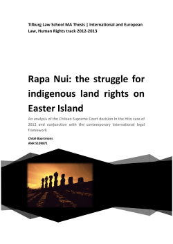 Rapa Nui: the struggle for indigenous land rights on Easter Island