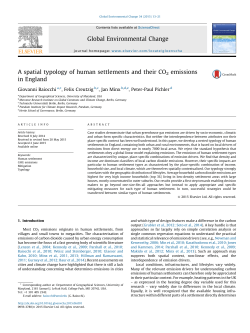 A spatial typology of human settlements and their CO2 emissions in