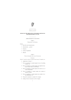 Houses of the Oireachtas (Inquiries, Privileges and Procedures) Act