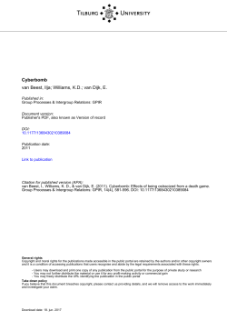 Tilburg University Cyberbomb van Beest, Ilja