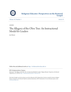 The Allegory of the Olive Tree: An Instructional Model for Leaders