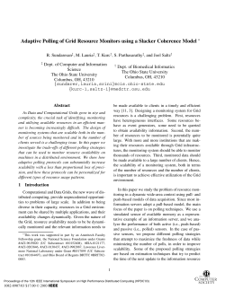 Adaptive Polling of Grid Resource Monitors using a Slacker