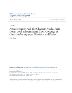 Neocolonialism And The Ghanaian Media