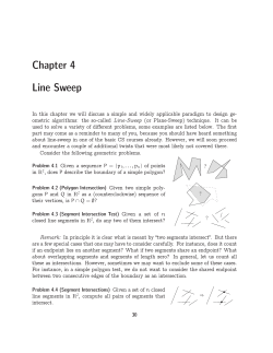 Chapter 4 Line Sweep - Institute of Theoretical Computer Science