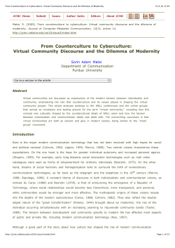 Matei - From Counterculture to Cyberculture