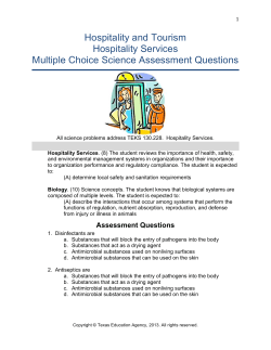 Hospitality Services Science Problems