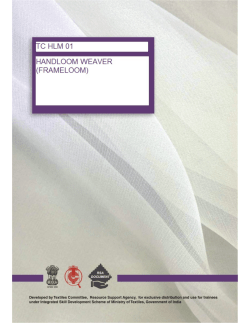 Handloom Weaver - Textiles Committee