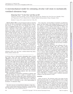 A micromechanical model for estimating alveolar wall strain in