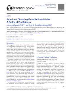Americans` Troubling Financial Capabilities: A