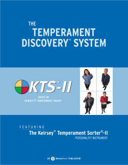 temperament discovery™ system