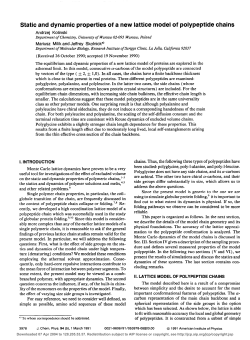 Static and dynamic properties of a new lattice model of polypeptide