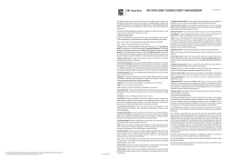 RBC Royal Bank Business Credit Card Agreement