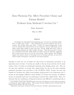 Does Physician Pay Affect Procedure Choice and Patient Health