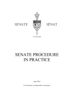 Senate Procedure in Practice