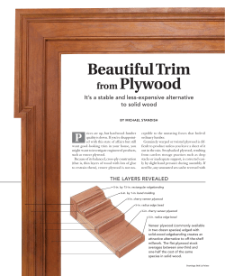 Beautiful Trim from Plywood