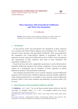 Dirac Operators with Generalized Coefficients