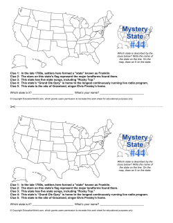 Clue 1: In the late 1700s, settlers here formed a