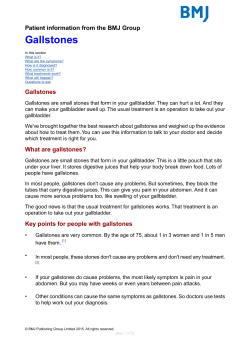 Gallstones - Best of Health BMJ