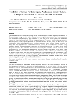 The Effect of Foreign Portfolio Equity Purchases on Security Returns