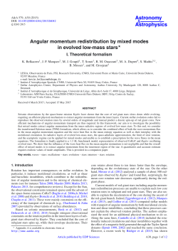 Angular momentum redistribution by mixed modes in evolved low