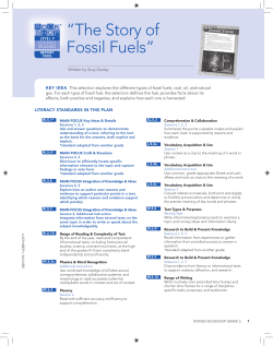 The Story of Fossil Fuels