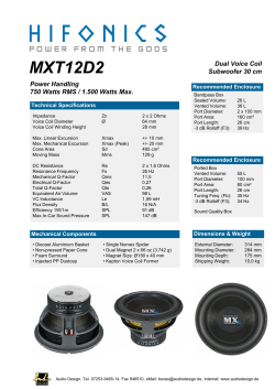 Datenblatt Woofer Hifonics