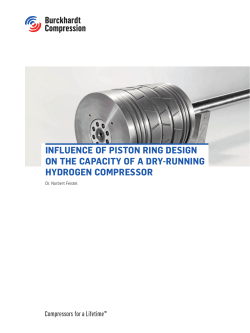 INFLUENCE OF PISTON RING DESIGN ON THE CAPACITY OF A
