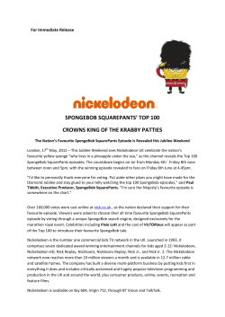 SPONGEBOB SQUAREPANTS` TOP 100