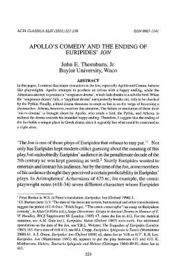 full text - Classical Association of South Africa