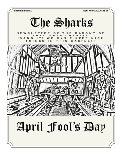 The Sharks April Fool`s Day - Barony of Shattered Crystal
