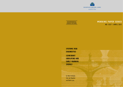 Systemic risk diagnostics: coincident indicators - ECB