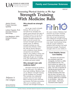 Strength Training With Medicine Balls (Increasing Physical Activity