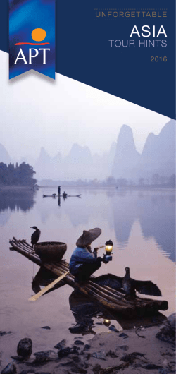 tour hints - APT Tours