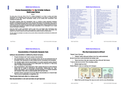 Precise Documentation - Distributed Systems Group