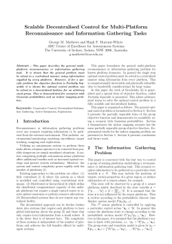 Scalable Decentralised Control for Multi