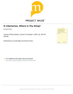 O Libertarian, Where Is Thy Sting?
