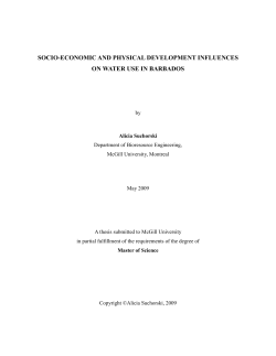 socio-economic and physical development influences on water use