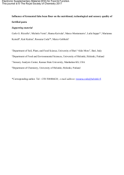 Influence of fermented faba bean flour on the nutritional
