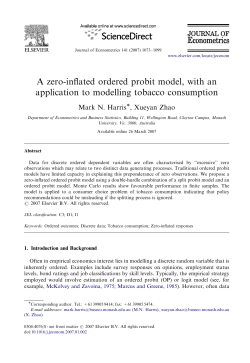 A zero-inflated ordered probit model, with an application to