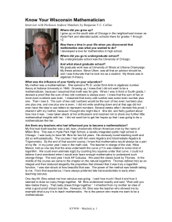 Andrew Matchett - MAA Sections - Mathematical Association of