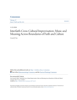 Interfaith-Cross-Cultural Improvisation: Music and Meaning Across