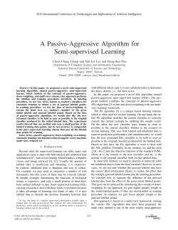 A Passive-Aggressive Algorithm for Semi