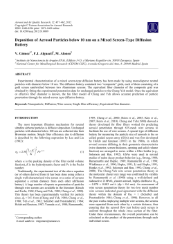 Deposition of Aerosol Particles below 10 nm on a Mixed Screen