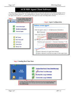 IPK2 ACD MIS Agent Client Software