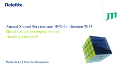 Shared Services in emerging markets