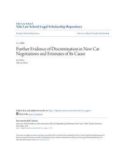 Further Evidence of Discrimination in New Car Negotiations and