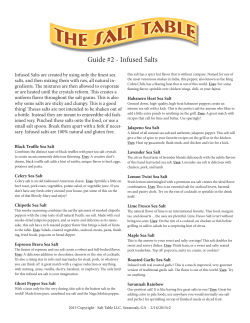 Guide #2 - Infused Salts
