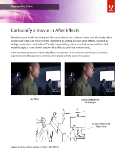 Cartoonify a movie in After Effects