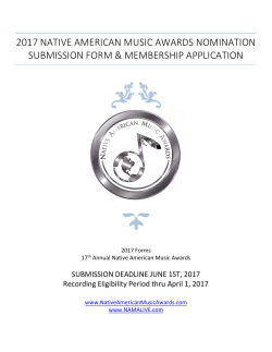 new 2017 nama nomination submission forms available now