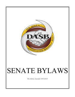 DASB Senate Bylaws